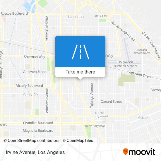 Mapa de Irvine Avenue