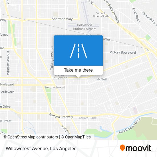 Willowcrest Avenue map