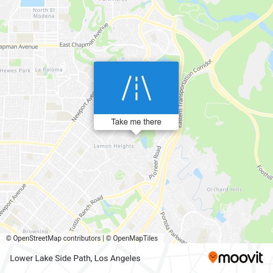Lower Lake Side Path map