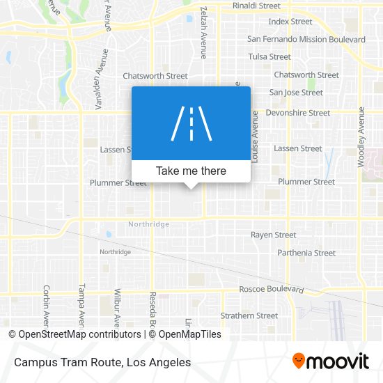 Campus Tram Route map