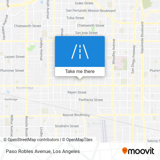 Paso Robles Avenue map