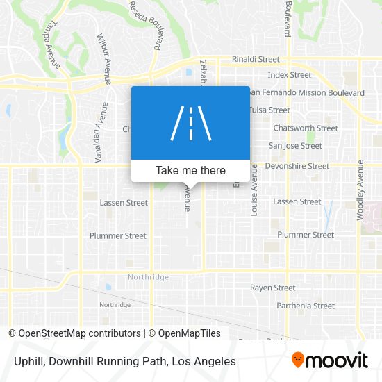 Mapa de Uphill, Downhill Running Path