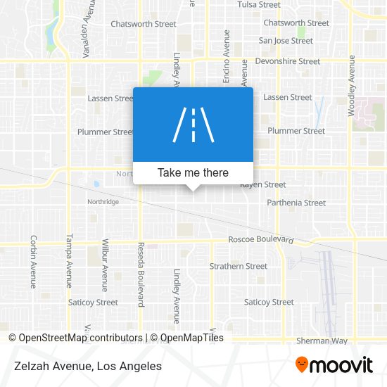 Mapa de Zelzah Avenue