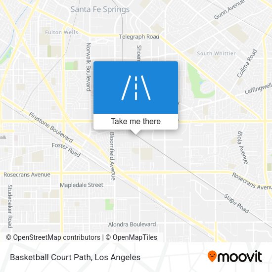 Basketball Court Path map