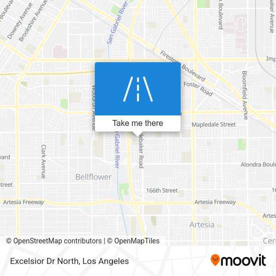 Excelsior Dr North map