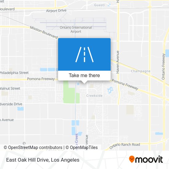 East Oak Hill Drive map