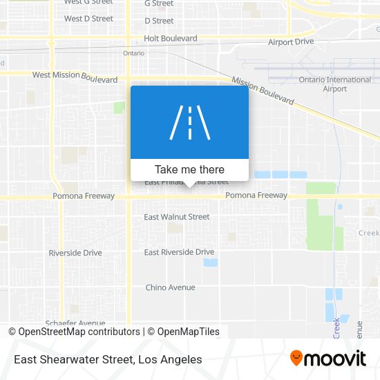 East Shearwater Street map