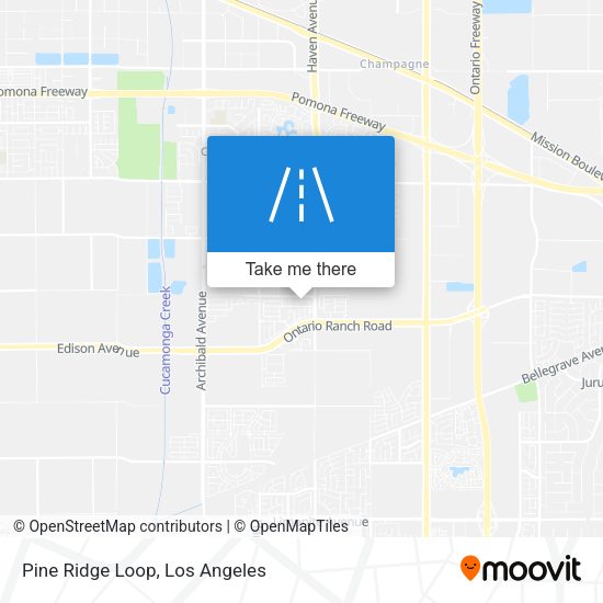 Mapa de Pine Ridge Loop