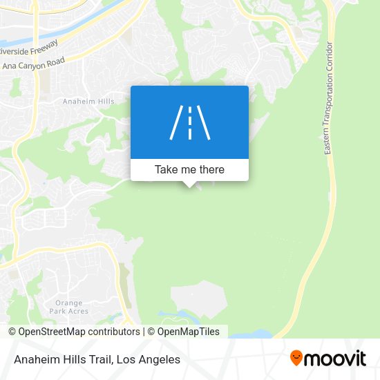 Anaheim Hills Trail map