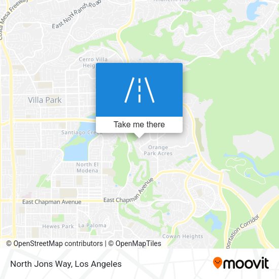 North Jons Way map
