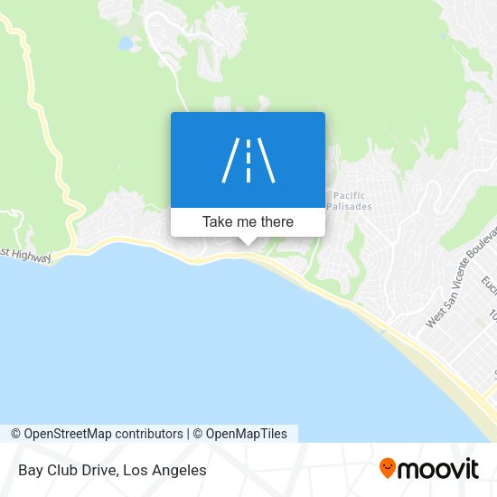 Bay Club Drive map