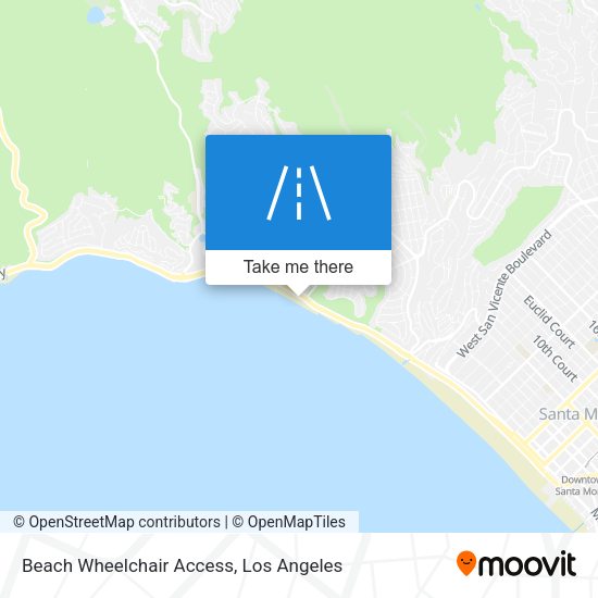 Beach Wheelchair Access map