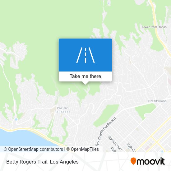 Betty Rogers Trail map