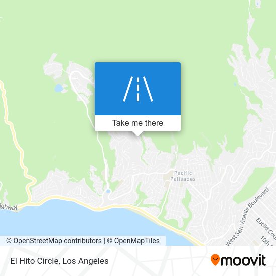El Hito Circle map