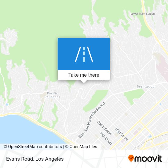 Mapa de Evans Road