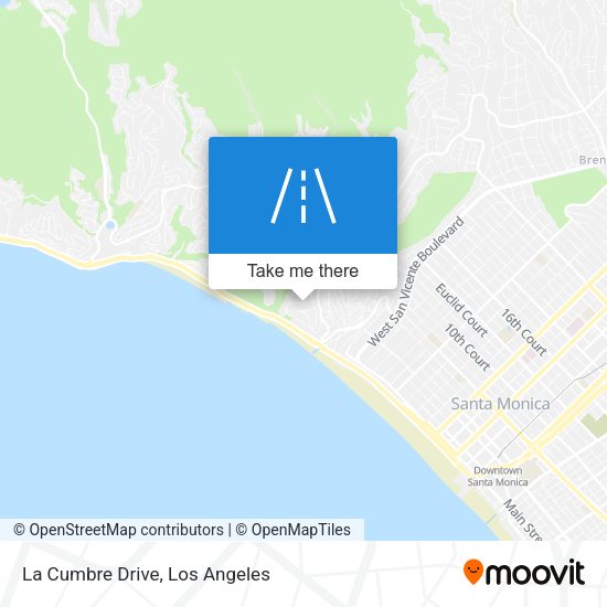 La Cumbre Drive map