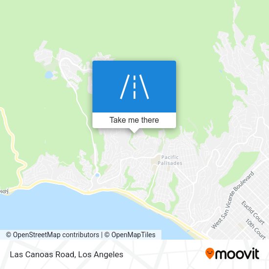 Las Canoas Road map