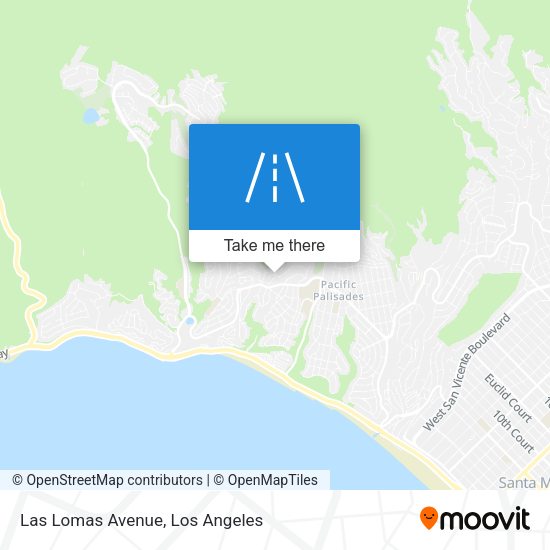 Mapa de Las Lomas Avenue