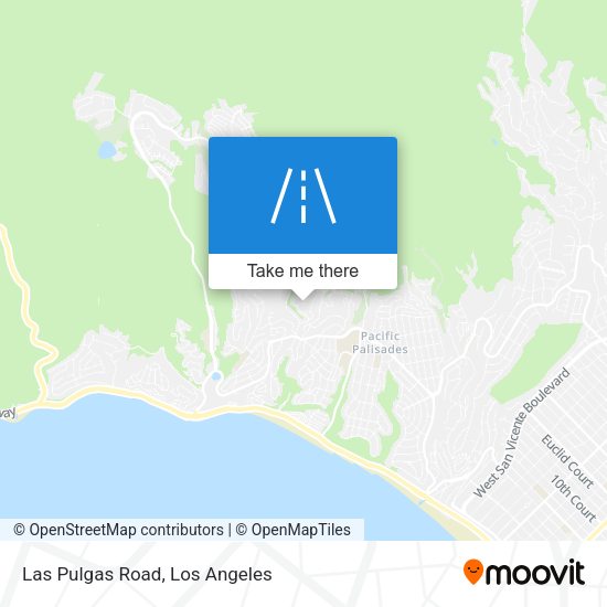 Mapa de Las Pulgas Road