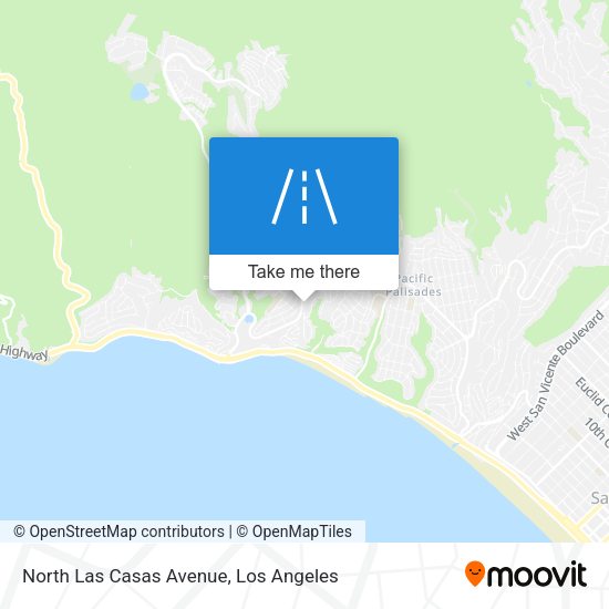 Mapa de North Las Casas Avenue