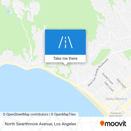 North Swarthmore Avenue map