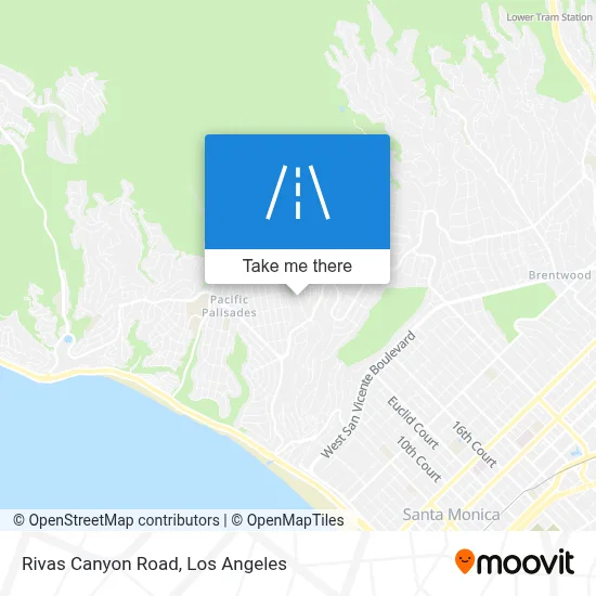 Rivas Canyon Road map