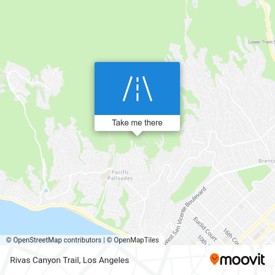 Rivas Canyon Trail map