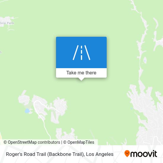 Mapa de Roger's Road Trail (Backbone Trail)