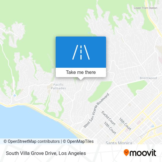 South Villa Grove Drive map
