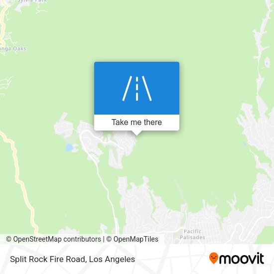 Split Rock Fire Road map