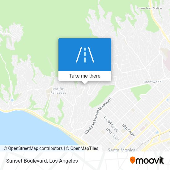Sunset Boulevard map