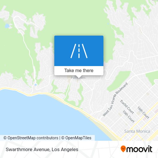 Mapa de Swarthmore Avenue