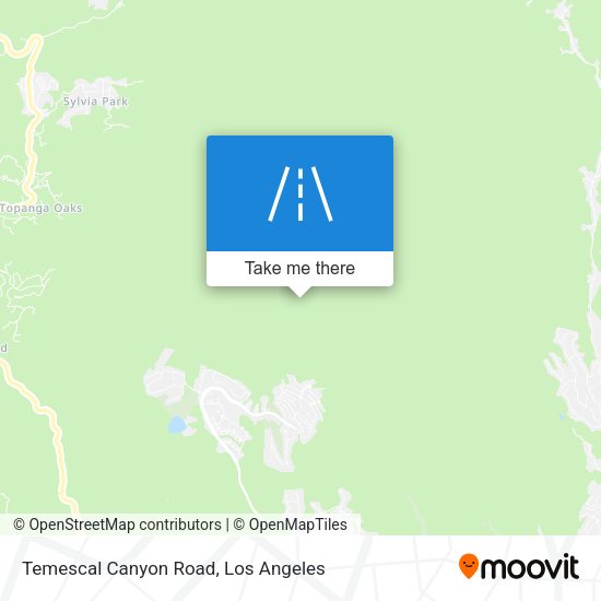 Temescal Canyon Road map