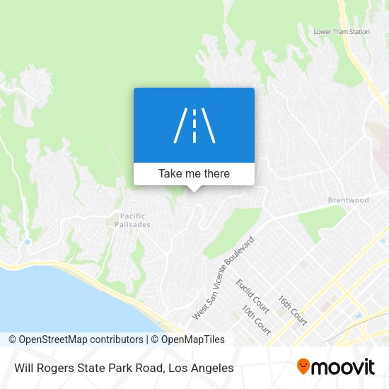 Will Rogers State Park Road map