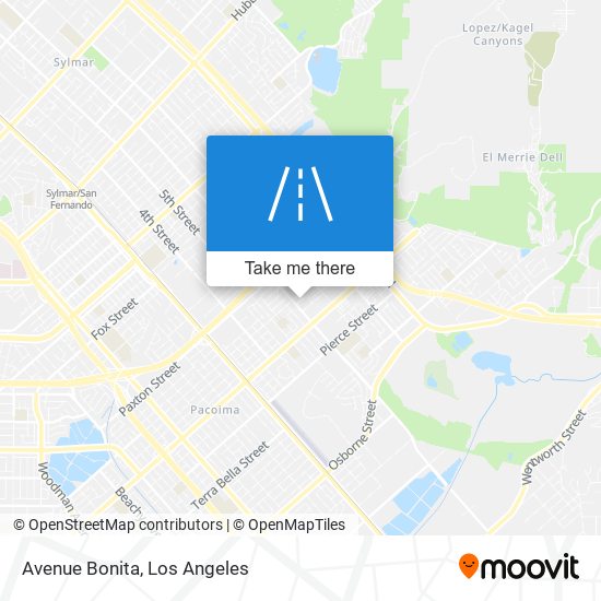 Avenue Bonita map