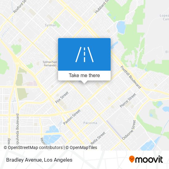 Mapa de Bradley Avenue