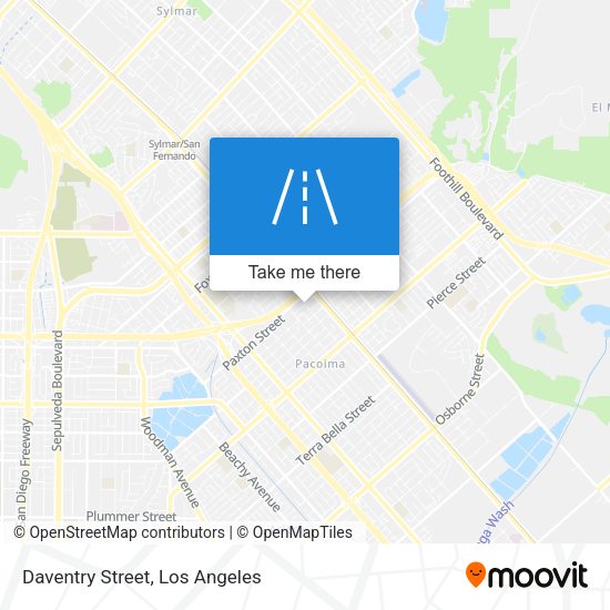 Mapa de Daventry Street