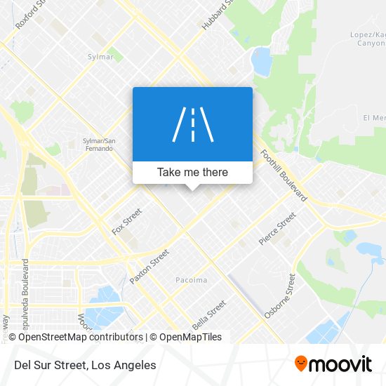 Del Sur Street map