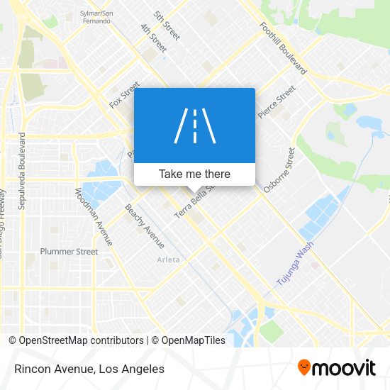 Rincon Avenue map