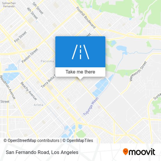 San Fernando Road map