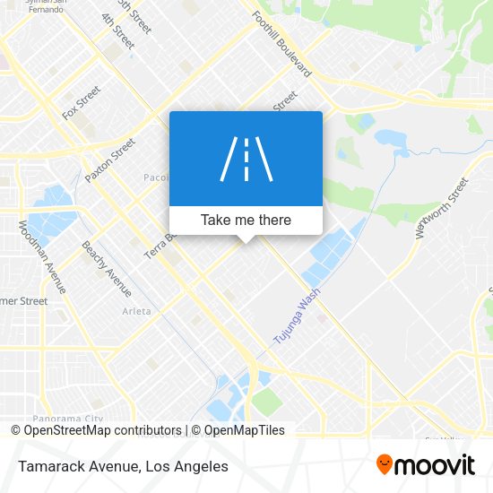 Mapa de Tamarack Avenue