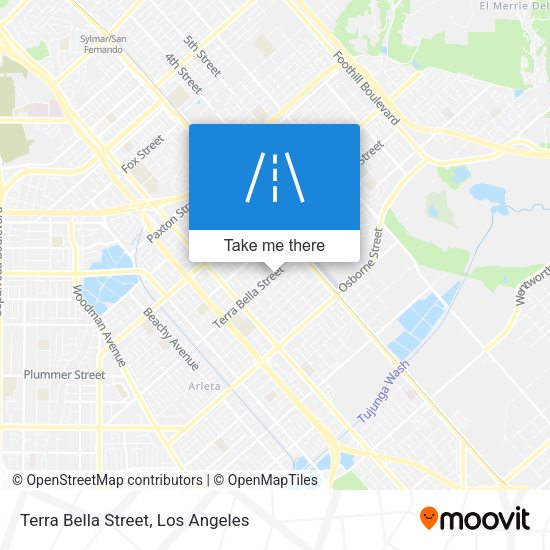 Mapa de Terra Bella Street