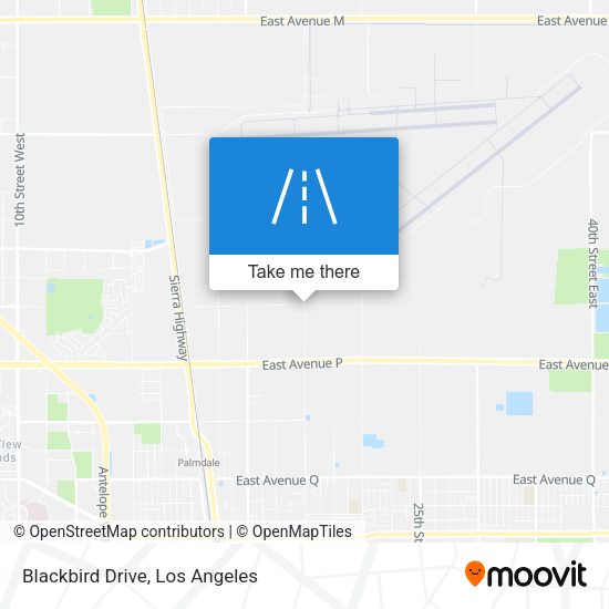 Blackbird Drive map