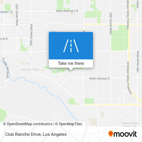 Club Rancho Drive map