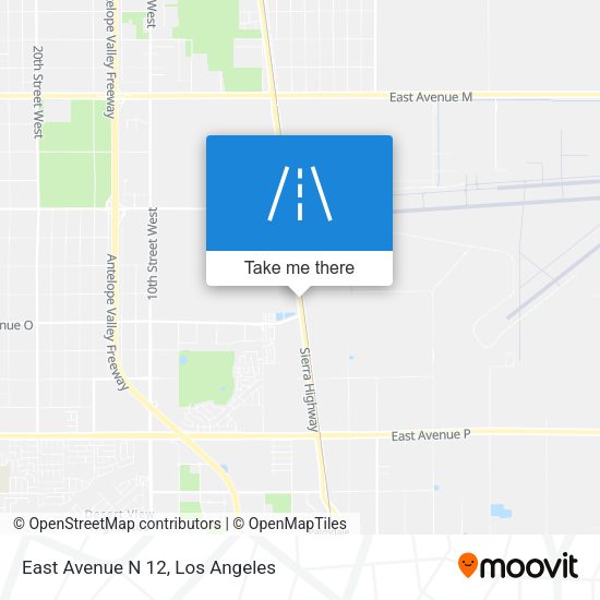 East Avenue N 12 map