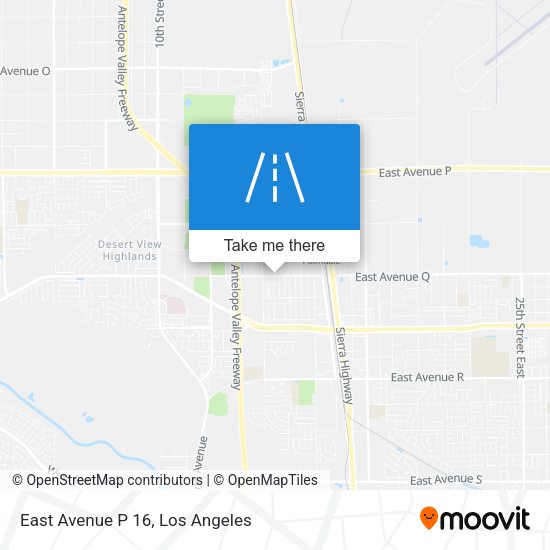 Mapa de East Avenue P 16