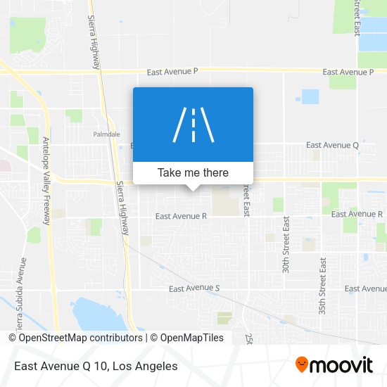 East Avenue Q 10 map