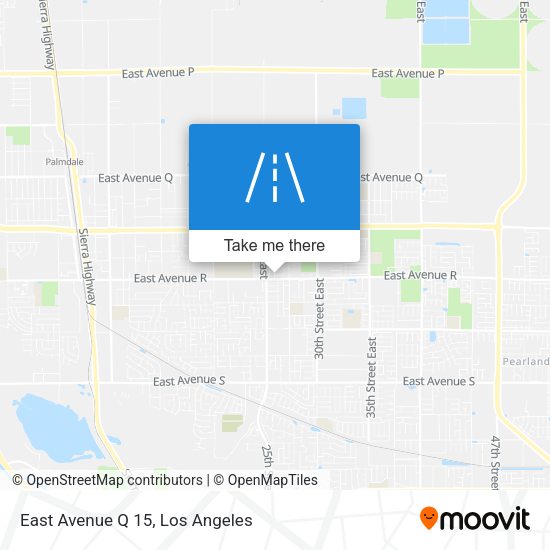 Mapa de East Avenue Q 15