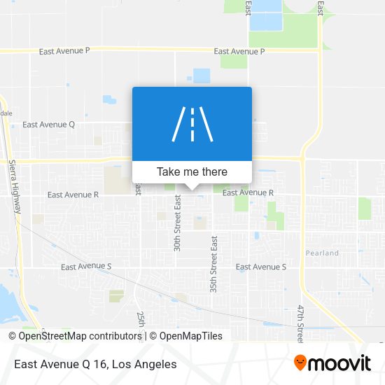Mapa de East Avenue Q 16