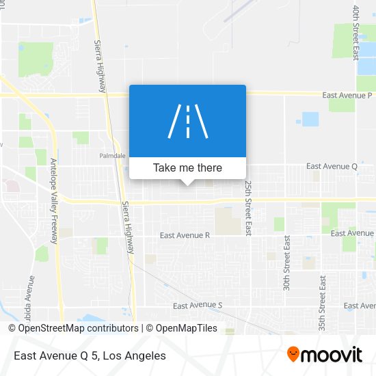 Mapa de East Avenue Q 5